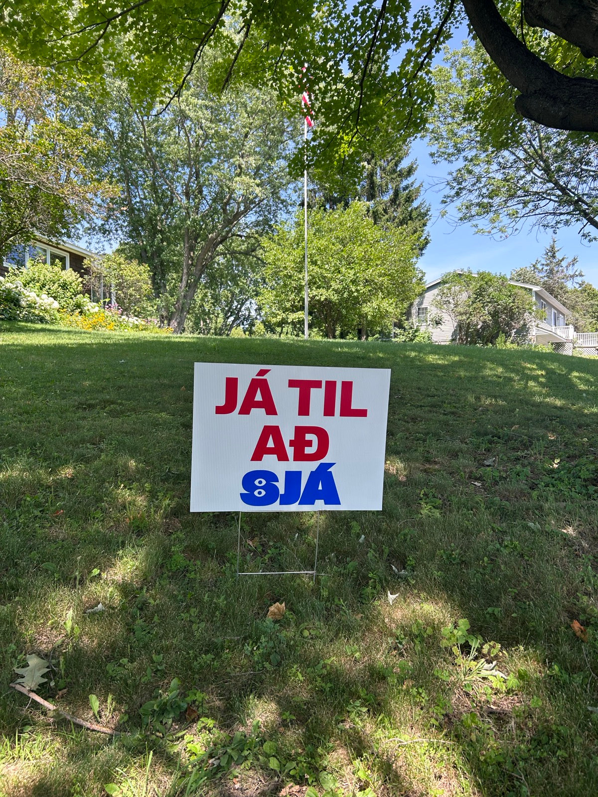 Garðskilti - JÁ TIL AÐ SJÁ
